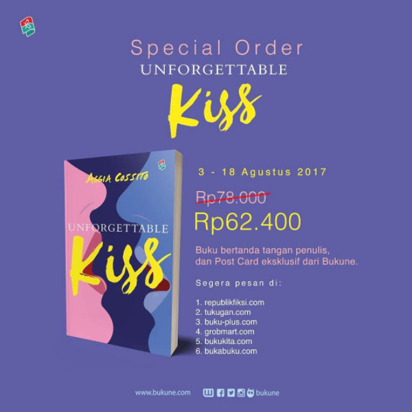 pre-order unforgettable kiss